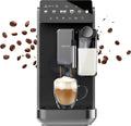 Cecotec Kaffeevollautomat, mit Milchbehälter Cremmaet Lungo Latte Art. 2230W, 19 Bar, 20g Verarbeitungsgruppe, 7 Getränke