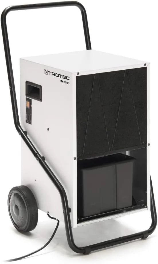 Trotec Luftentfeuchter TTK 350 S, 450 m³, Leistung 70 L/Tag, Fläche 180 m², für große Räume, Bautrockner