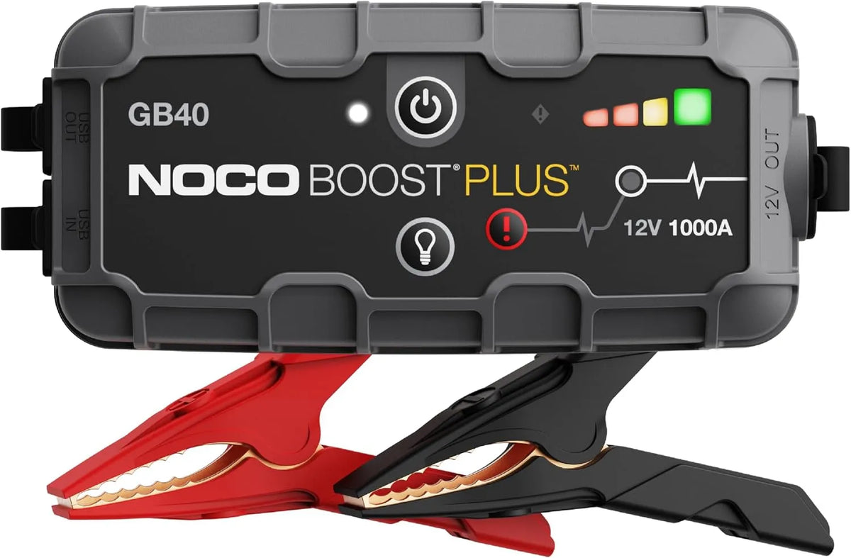 Modell: 1000A UltraSafe Starthilfe Powerbank GB40 NOCO Boost, Spannung 12V Lithium-Starthilfegerät & Starterkabel