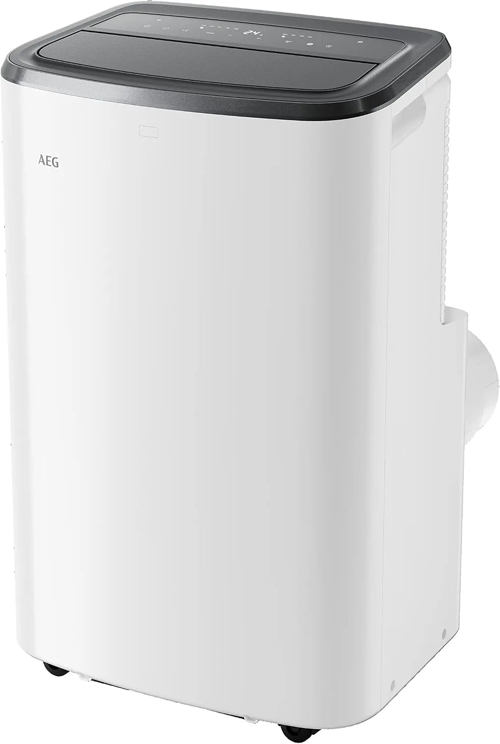 AEG Ventilator 6000 AXP26U559HW, 30-40 m², LED Display, Kühlen, Entfeuchtungsfunktion, App-Steuerung, in Schwarz, 61 dB, Comfort mobiles Klimagerät