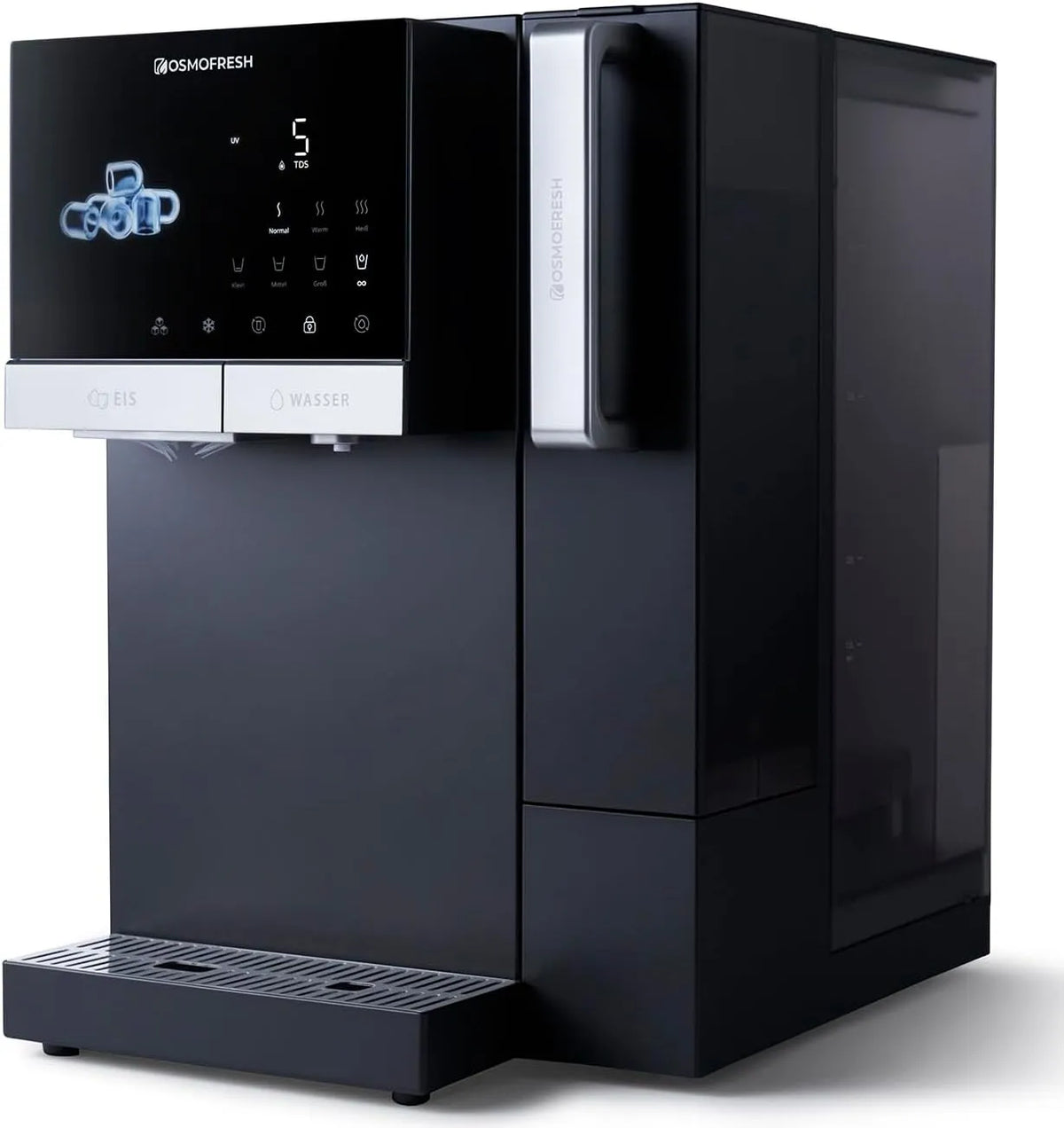 Ice OsmoFresh Fusion, bis 1°C, 7-Fach Filterung, Osmoseanlage mit Eiswürfelmaschine, gekühltes Wasser, kochend heißes Wasser, stufenlos, mit UV