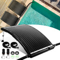 Pool 32-40mm, Fiqops 2X Poolheizung Solar, Solarheizung 10000 L/H Anschluss Solar Poolheizung Erweiterbar, Sonnenkollektor 113 x 69 x 35cm
