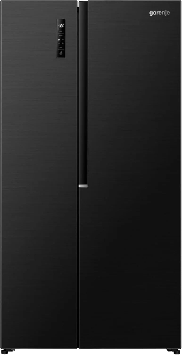 Gorenje Kühl-Gefrierkombination NRS917C41BX, Fassungsvermögen 544 L, 37 dB, Maße 91,1x178,6x61,5 cm, MultiFlow 360°, NoFrost Plus, Side by Side, BxHxT