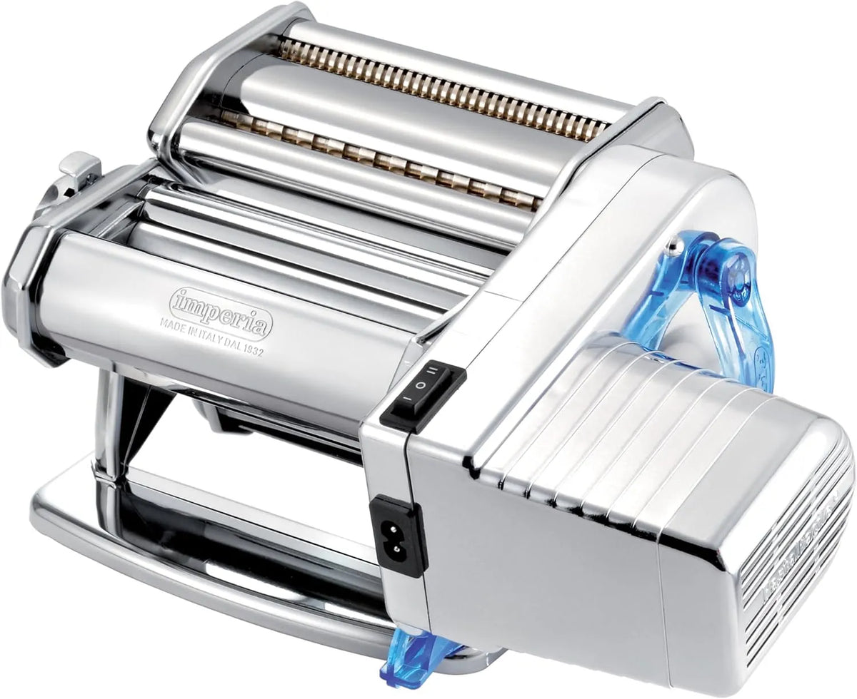 Nudelmaschine, mit 220v Elektromotor. Elektrische Teigmaschine für Lasagne, Tagliolini, Fettuccine.