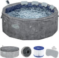 Bestway Whirlpool, Lay-Z-SPA Energiespar, mit App-Steuerung + integrierter UltraFit -Pumpeneinheit, für 6 Personen Ø 170 x 65 cm