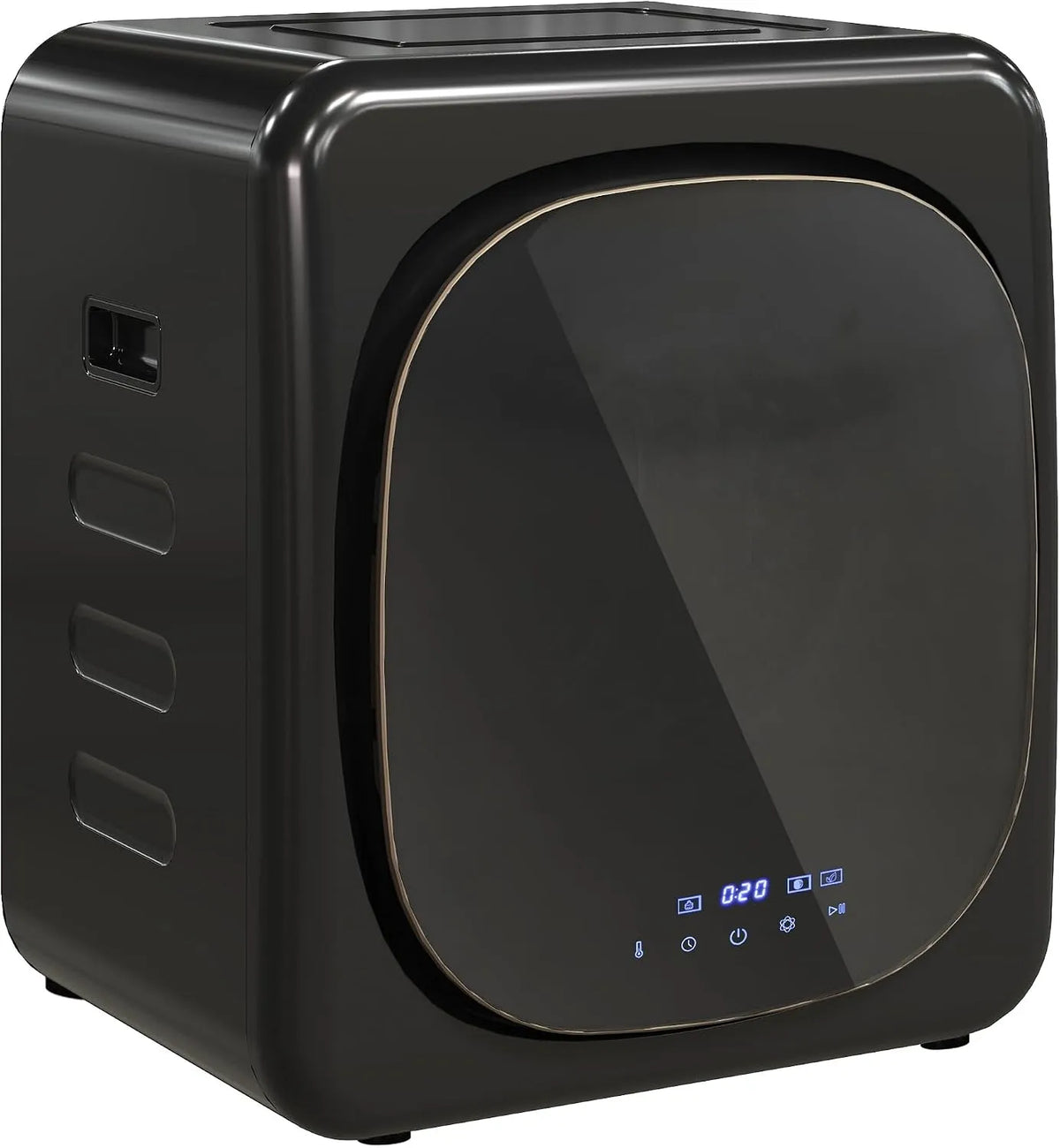 Homcom Wäschetrockner, Mini mit 6 Programm LED-Touchscreen 4 kg bis zu 60℃, Leistung 800W in freistehender Ausführung Wandmontierbar Ablufttrockner