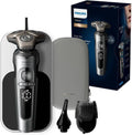 Philips Modell, Rasierer Prestige S9000 SP9871/22, Elektrischer Nass- und Trockenrasierer, Lift & Cut-Rasiersystem, Qi-Ladepad, Nasentrimmer