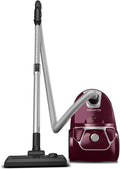 Rowenta Staubsauger 2-in-1-Fugendüse RO3969EA, Fassungsvermögen 3 Liter Staubbeutel, Home & Car-Set, kompaktes Design, ‎dunkelrot, 750 Watt, silber
