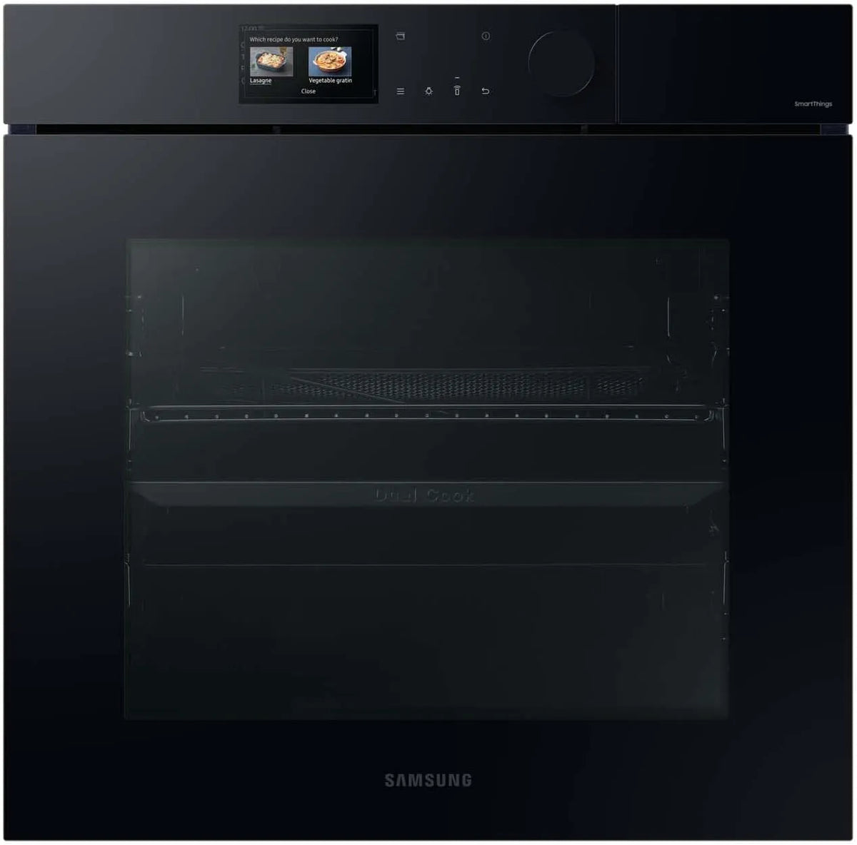 Samsung Kamera NV7B7997ADK/U1 700-ml-Wassertank, U1 Dual Cook Einbaubackofen, Fassungsvermögen 76 l, Pyrolytische Selbstreinigung, Dampfgaren