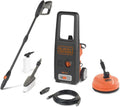 Black+Decker Hochdruckreiniger BXPW1400PE, Leistung 1400 W, 110 bar, 390 l/h, mit Patio Cleaner und Feste Bürste