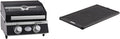 Gasgrill G2-P RÖSLE, mit 2 Edelstahlbrennern, BBQ-Portable VIDERO tragbarer Tischgrill