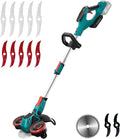 Makita Rasentrimmer, Bürstenloser Motor, Kanten & Büsche, ohne Akku, 3-in-1 Akku & Motorsense Kompatibel mit 18V Akkus, Freischneider für Mähen