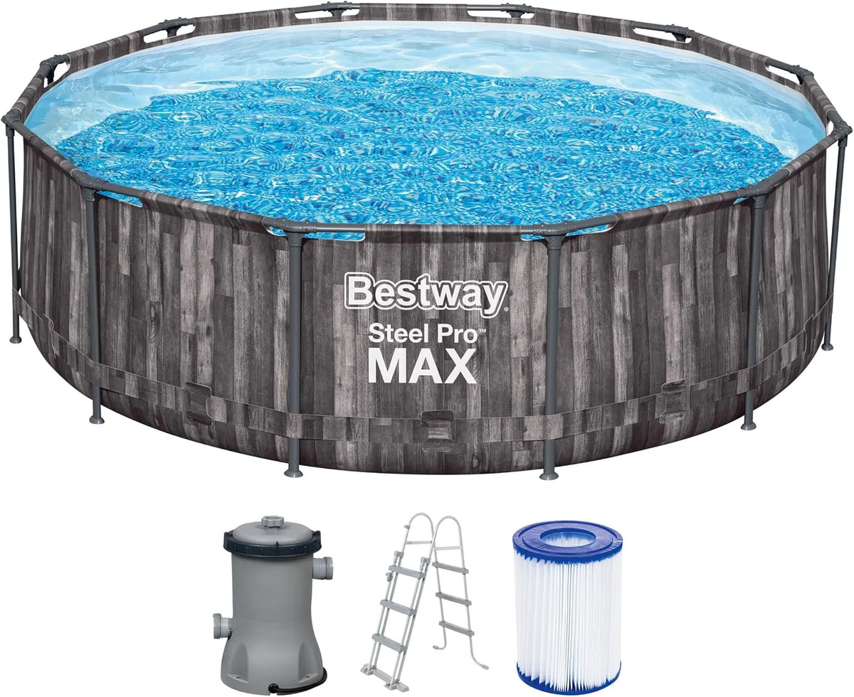 Bestway Pool 5614X, Blau, Fuori Terra Steel Pro Max 366 x 100 cm