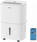 Luftentfeuchter 24H, Shinco 30L, für 105m³, 35m², Fassungsvermögen 5L Wassertank, Wäsche trocknen, Elektrisch, Wifi, Energieeinsparung