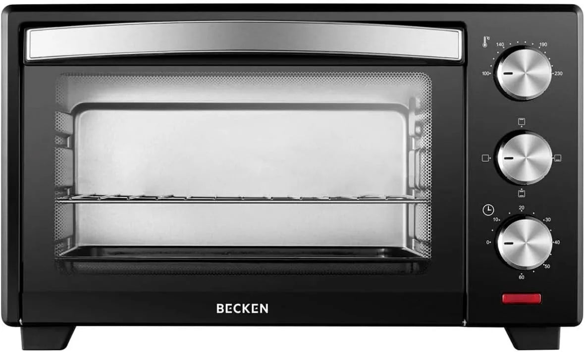 Tisch, Becken Elektrischer Mini-Backofen für den, Fassungsvermögen 20 l, Leistung 1380 W, Fassungsvermögen 4 Leistungsstufen, Grill mit 3 Positionen