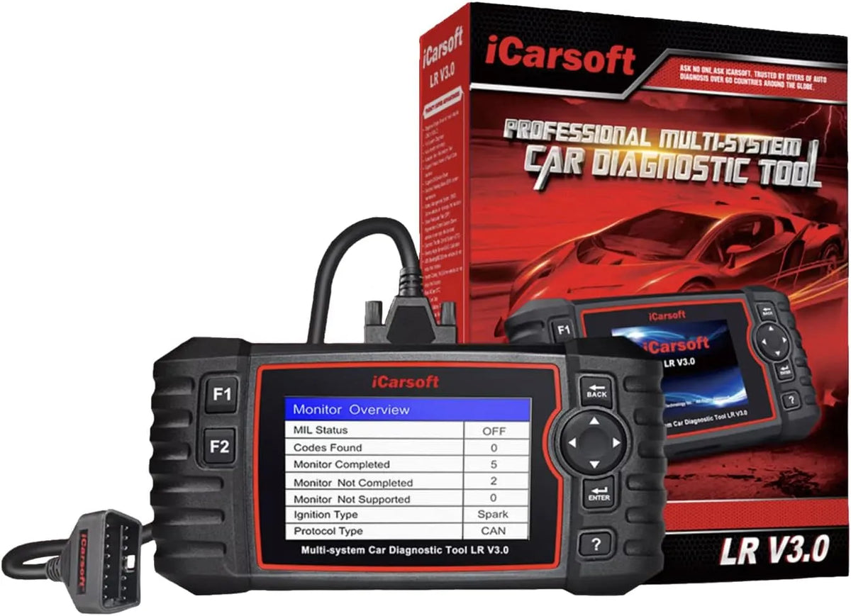 Modell V3.0 iCarsoft LR, Professionelles Diagnosegerät, Koffer für Diagnose Auto Pro kompatibel für Land-Rover und Jaguar