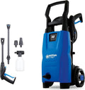 Nilfisk Hochdruckreiniger, C 110.7 Bar + Schaumsprüher, Leistung 1400 W, Mini Pressure Washer für die Reinigung von Außenbereichen und Autowäsche