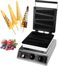 Kommerzieller Lolly-Waffle-Maker, 220–240 V 50 Hz, 4 Stück Tannenbaum-Form Lolly Waffeleisen, Restaurant und Dessertladen