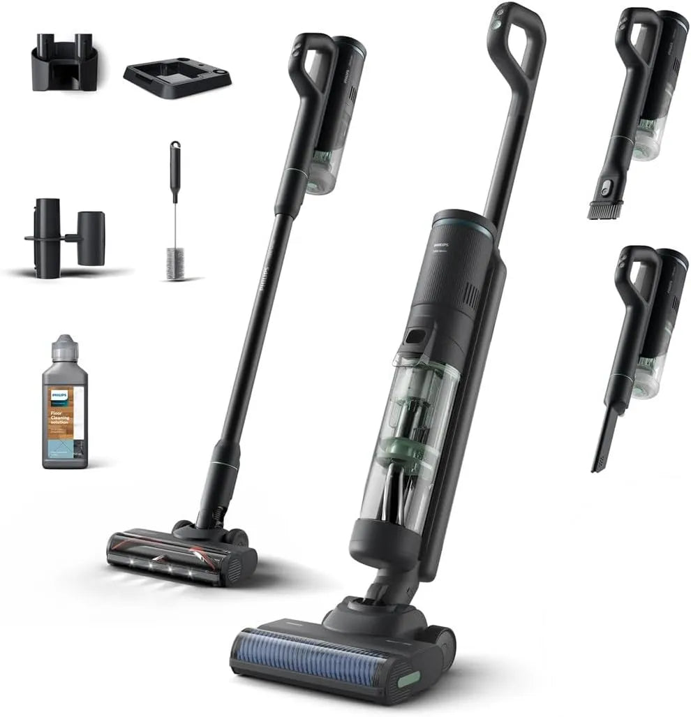 Philips Modell, Series XW7263/11 7000, 2500 RPM, AquaTrio Cordless Vacuum Cleaner and mop, Green Heros, Lithium-ion
