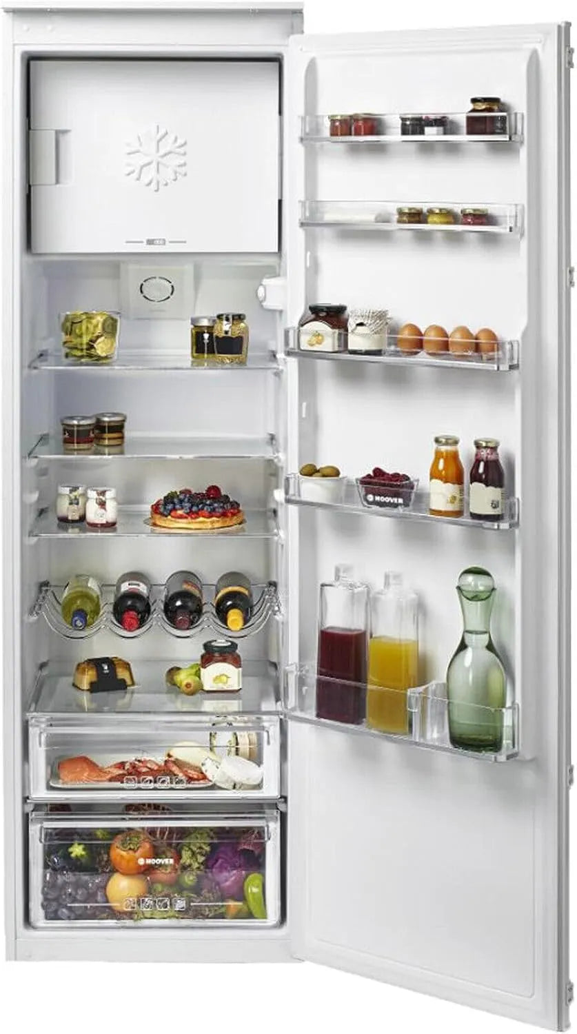 Hoover Kühlschrank, N Einbaukühlschrank mit Gefrierfach 177cm 286Liter Schlepptür, HBOD 174