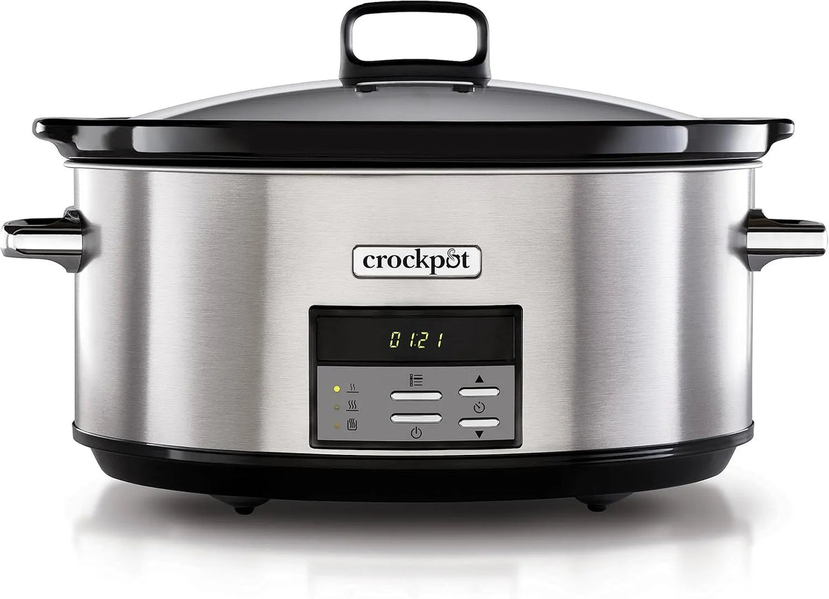 Modell Slow Cooker CSC063X Crockpot Digital-Schongarer, Fassungsvermögen 7,5 l, 10+ Personen, rostfreier Stahl, einstellbare Garzeit
