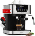 Klarstein Espresso-Siebträgermaschine, 15 Bar Siebträger Kaffeemaschine Klein, Fassungsvermögen 1,5 L für 2 Tasse Kaffee, Gute Espresso Kaffeemaschine