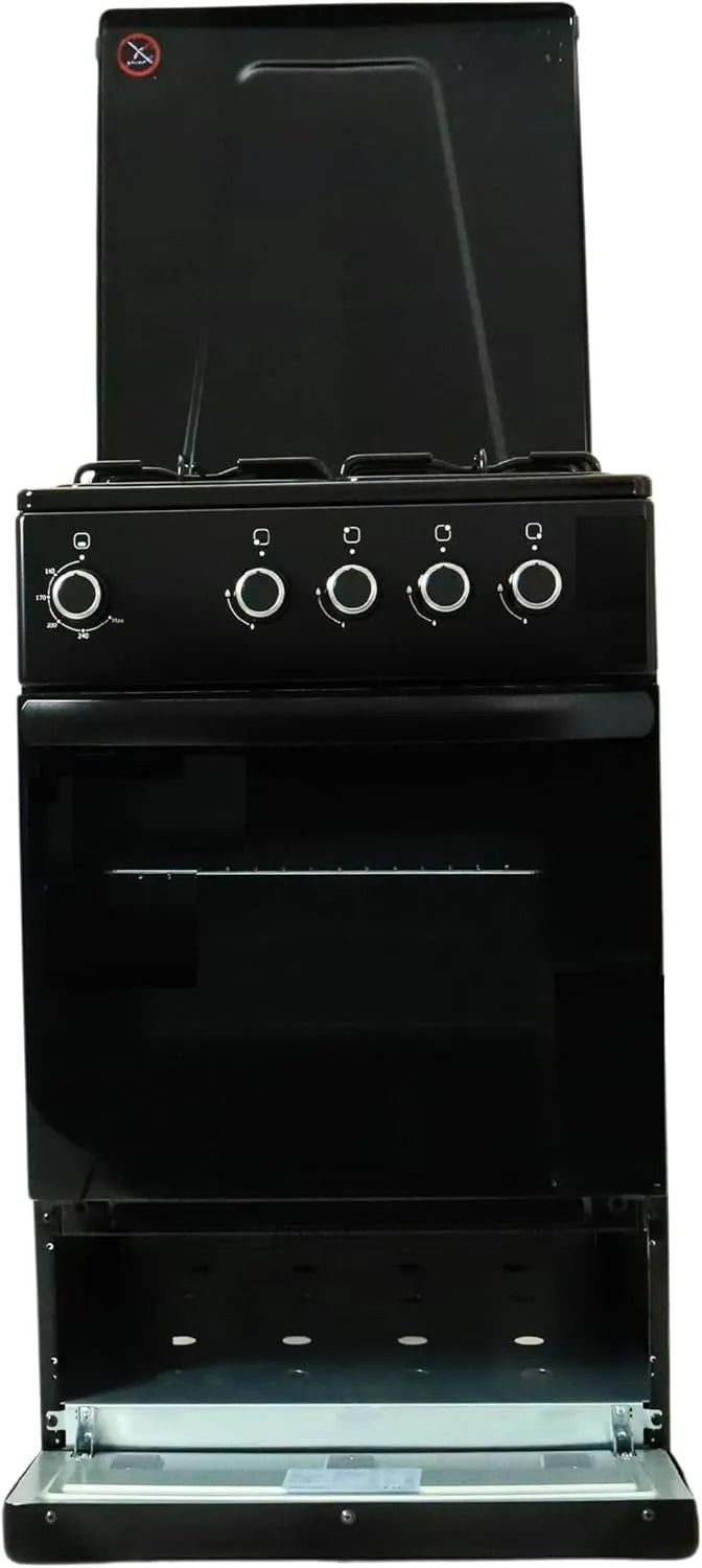 Backofen SHGG5050THTB, Gasline Gas Standherd 50cm Gasbackofen mit Thermostat l LPG Erdgas