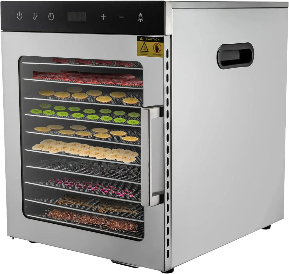 Tablet, mit 10 Tabletts Kommerziell Dörrautomat für Früchte, Fleisch, Blumen