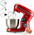 Küchenmaschine 1300-Watt-Motor, Classic Kitchen Chef, Küchenroboter mit 4,5 Liter Fassungsvermögen, Küchenmixer, Rot
