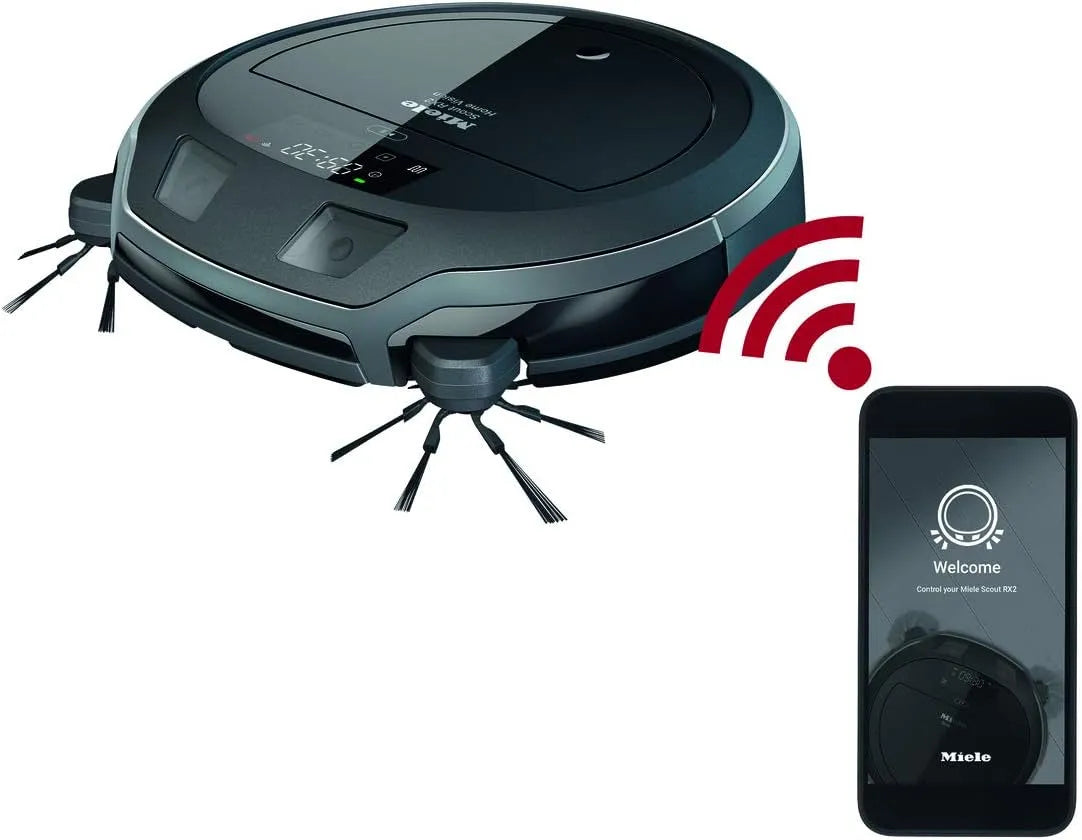 Miele Staubsauger RX2, 4-stufiges Reinigungssystem, mobile Steuerung, intelligente 3D Navigation, Scout Home Vision Roboter, Live-Bildübertragung