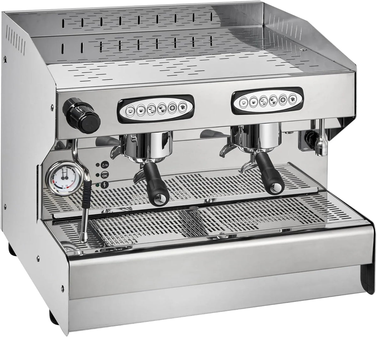 Espressomaschine, mit Festwasseranschluss und Pre-Infusion I Espresso Maschine für Gastronomie Barista