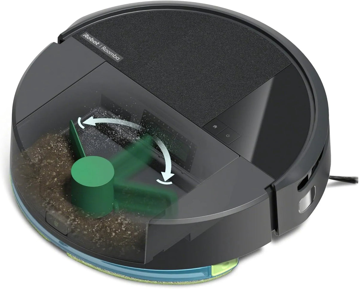 Saugroboter, iRobot Roomba 205 DustCompactor Combo, kein Entleeren für 60 Tage, Automatische Staubverdichtung im Roboter, Beutellose, Wischen, LiDAR