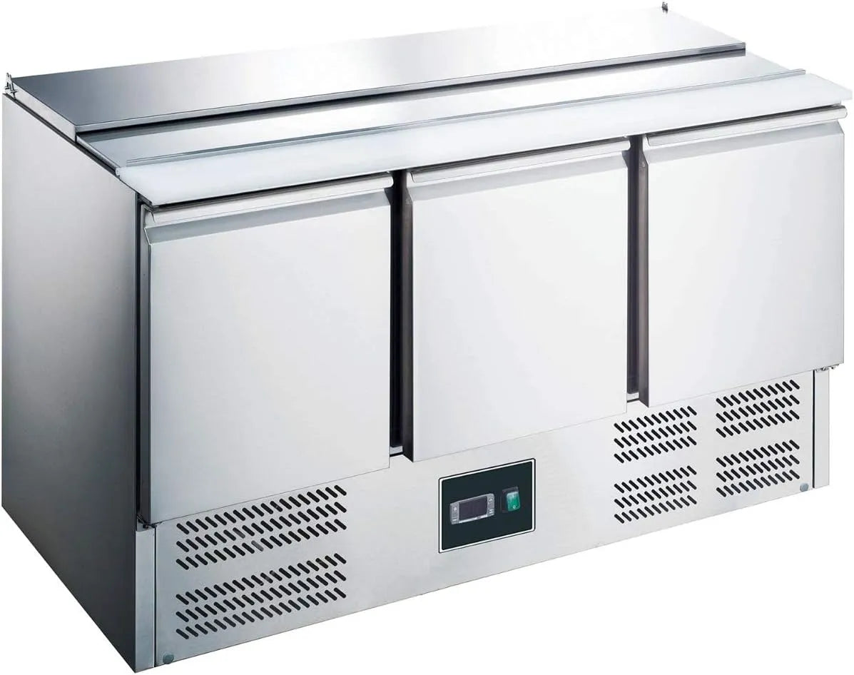 Modell ZS903-3 ZORRO, Saladette Türen, Kühltisch mit Deckel, Salatkühlung, Gastro Kühltheke