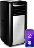 Klarstein Klimaanlage, Sehr Leise & Mobile mit Abluftschlauch, Luftentfeuchter, Nachtmodus, Pechschwarz, 15000 BTU, 5-in-1 Mobiles Klimagerät