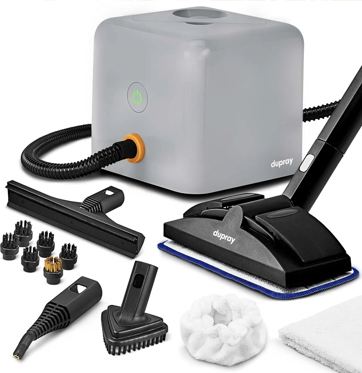 Dampfreiniger Dupray Neat, Neat Plus + 17 Zubehörteile, Vielseitiger Hochleistungs für Zuhause: Böden, Möbel, Autos und mehr, EU-Stecker