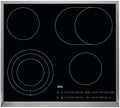 AEG Kochfeld HRB64478XB, Autarkes Glaskeramik, Kindersicherung, Edelstahlrahmen, 57,6 cm breit, Pause-Funktion, Abschaltautomatik