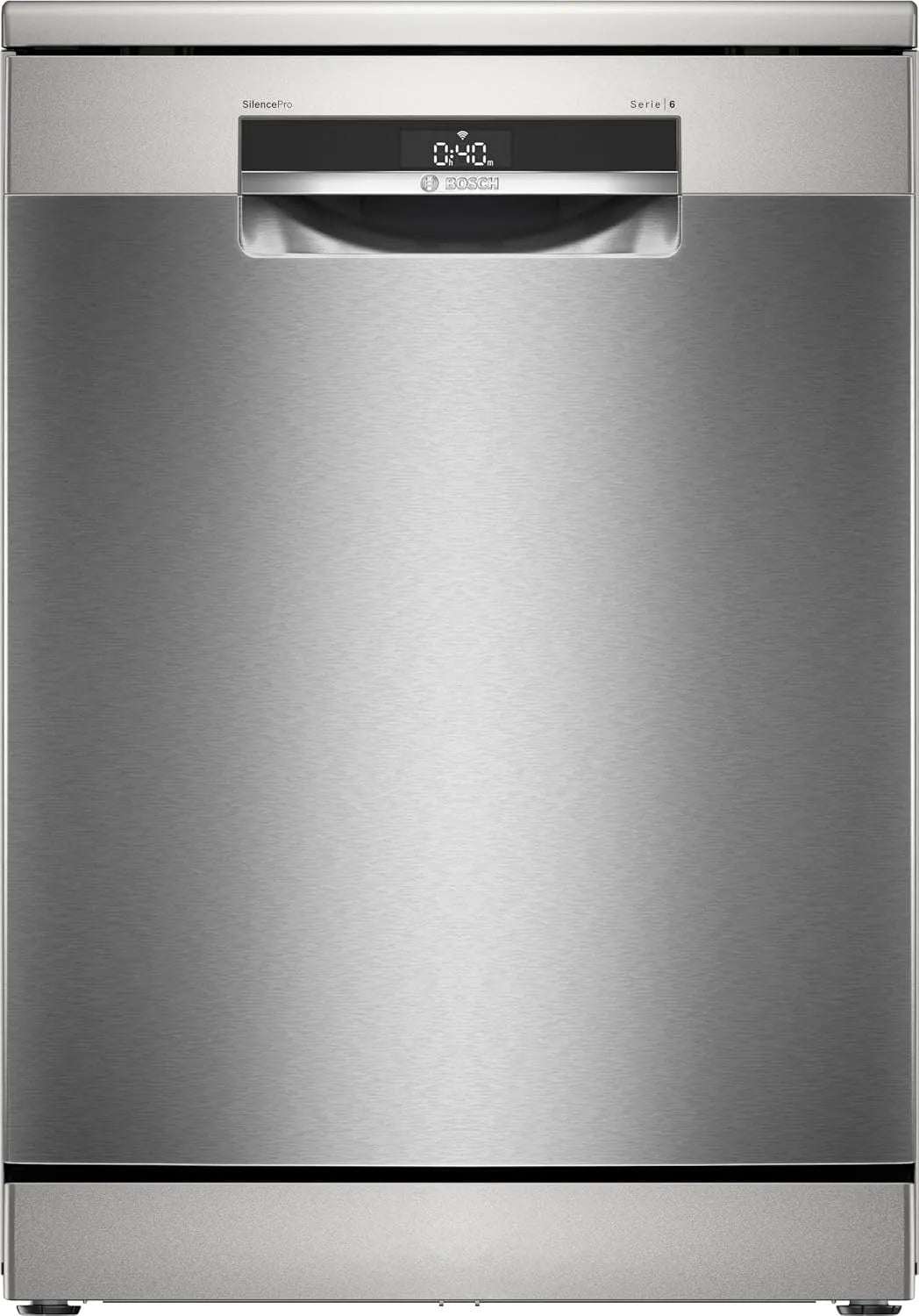 Bosch Geschirrspüler SMS6ECI11E, Serie 6, Freistehender, Breite 60 cm, Silver Inox