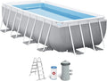 Intex Pool, 4M X 2M X 1M Prism Frame Rectangular Set