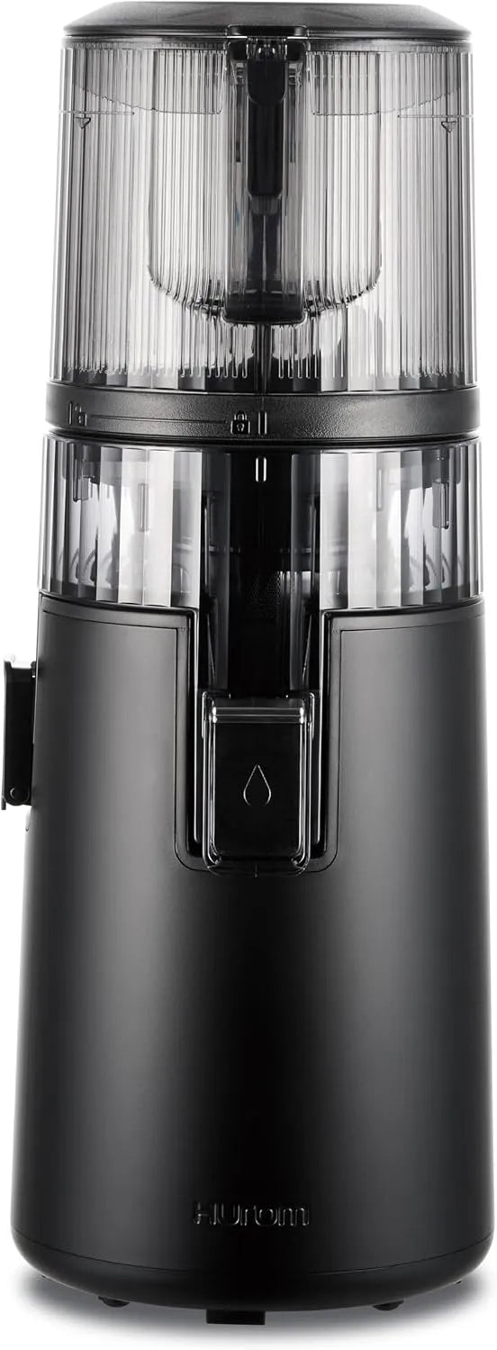 Entsafter H70ST, 1.8L Kapazität, 15 Jahre, Leistung 150W, Hurom Neuer Slow Juicer, Elektrische Kaltpresse, für Gemüse & Obst, BPA-frei, Mattschwarz