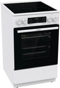 Gorenje Kochfeld GECS5C, Breite 50 cm, Schnellaufheizung, ExtraSteam, AquaClean, 70 WA Elektro-Standherd mit Glaskeramik, Fassungsvermögen 70 Liter
