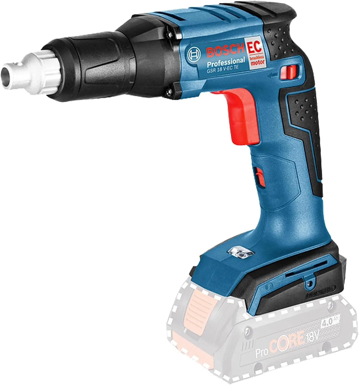 Bosch Modell 18V-EC 25Nm, 1/4'-Innensechskant, in L-BOXX, Professional 18V System Akku Trockenbauschrauber GSR TE, max. Drehmoment
