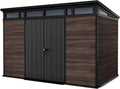 Gartenhaus Keter, Signature 11x7, Gerätehaus Kunststoff in Rosenholzoptik, Maße 340x218x226 cm, abschließbar, mit Bodenplatte