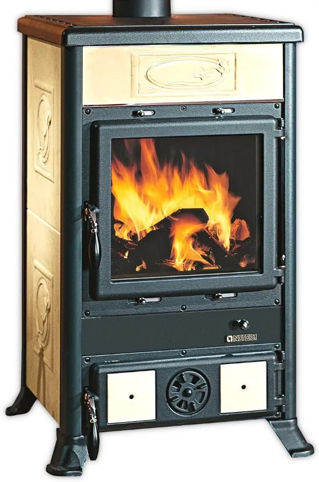 Holzofen R1.16 La Nordica, Leistung 9,0 kW, ROSSELLA CERAMICA, Liberty Panna