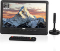 DA383-10 Akku-DVB-T2 August ', Aufnahmefunktion, CD, SD-Karte, AV, tragbarer HD Fernseher mit DVD Player&integriertem mini LCD TV mit EPG, PVR, USB