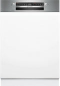 Bosch Geschirrspüler SMI4ECS24E, Serie 4 Teilintegriert, 60 cm breit, 3-fach Rackmatik, Silence Plus, cksystem, Efficient Dry, Flex Körbe
