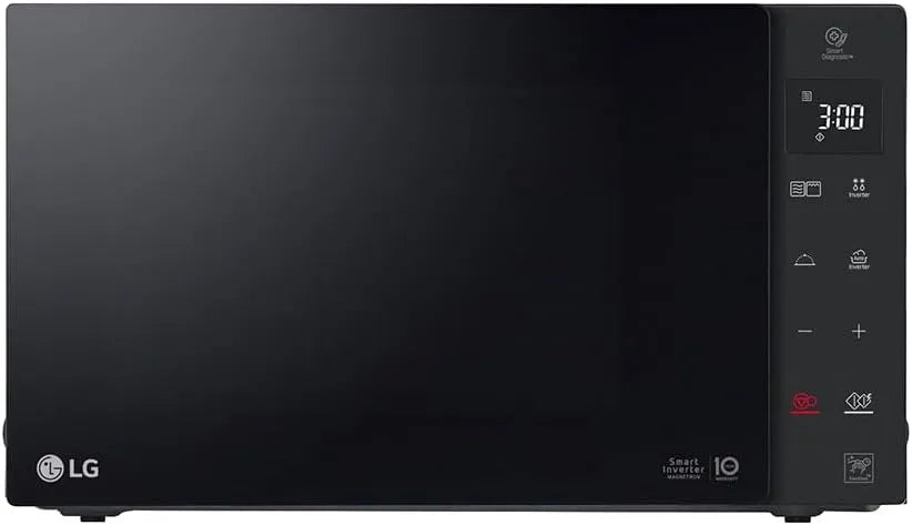 LG Mikrowelle MH6535GDS, Fassungsvermögen 25 L, Leistung 1000 W, Smart Inverter Technologie, mit Grill, LED-Display, pflegeleicht, in Schwarz
