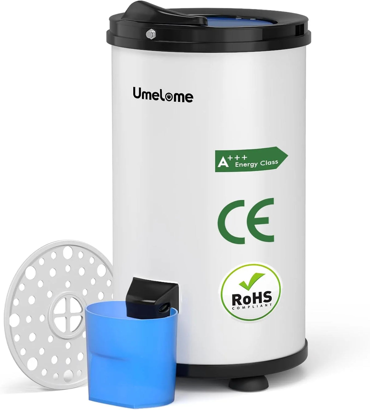 U 2800 Wäscheschleuder, Energieklasse A+++, Gewicht 6kg Kleidung vor dem Spinnen, Energie-und Stromsparschleuder wäscheschleudern, Weiß, min Umelome
