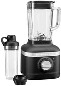 KitchenAid Standmixer K400, Artisan Cast Iron Black EBK mit 1.4 L und persönlicher Karaffe