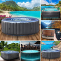 Whirlpool 125-224cm, 4-8 Personen, bis zu 144 Massagedüsen, Bergen 4, BRAST aufblasbar MSpa, viele Modelle rund und eckig, In- Outdoor
