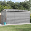 Gerätehaus SECOLI, mit Schrägdach Metallunterstand Fahrradgarage Metall Unterstand Wetterfest